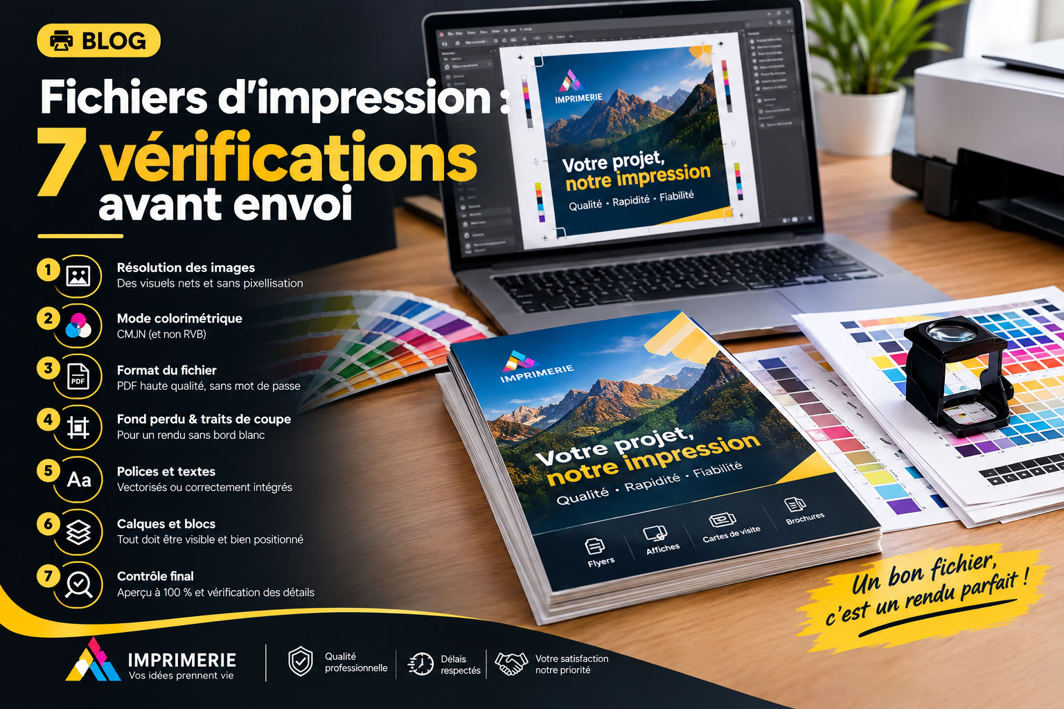 Fichiers d’impression : 7 vérifications avant envoi