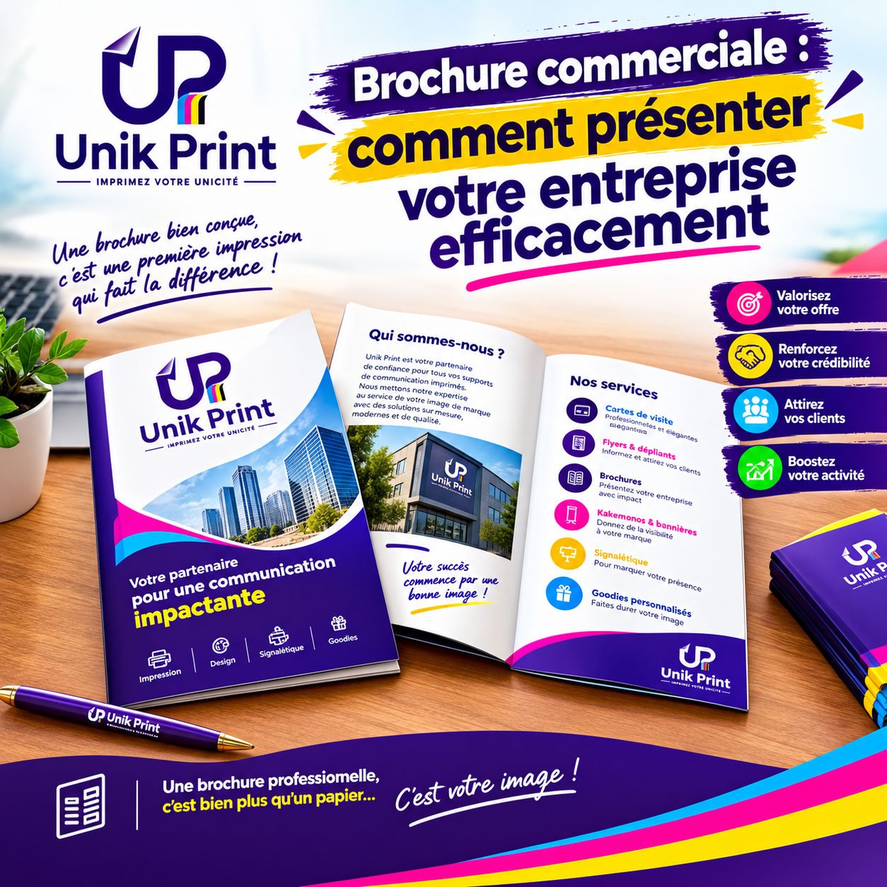 Brochure commerciale : comment présenter votre entreprise efficacement