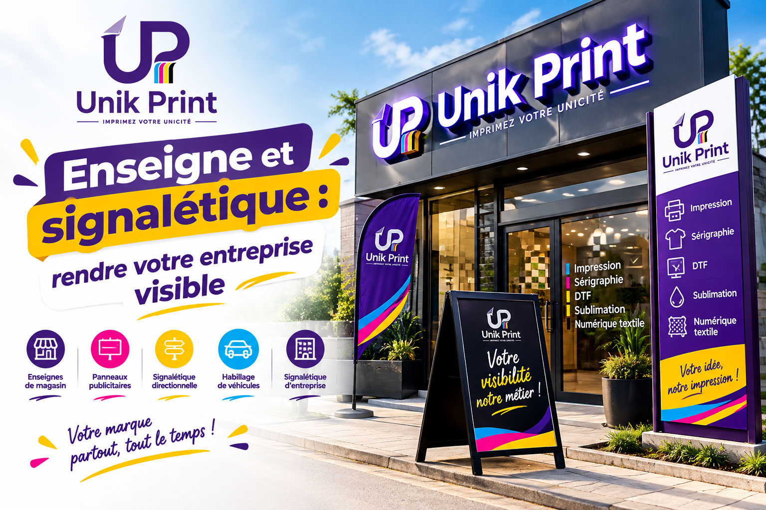 Enseigne et signalétique : rendre votre entreprise visible
